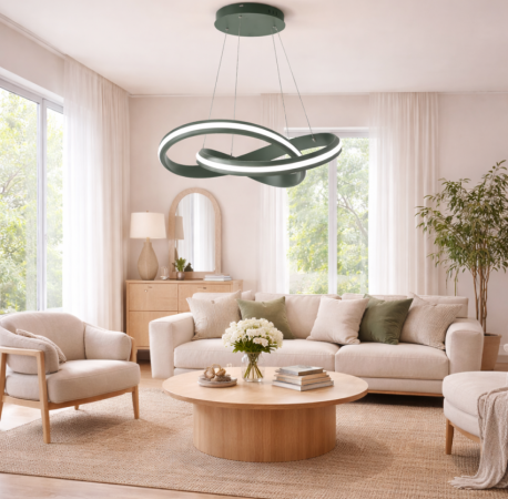 PENDENTE SÍRIUS INFINIT OLIVER GREEN 38W 3 EM 1